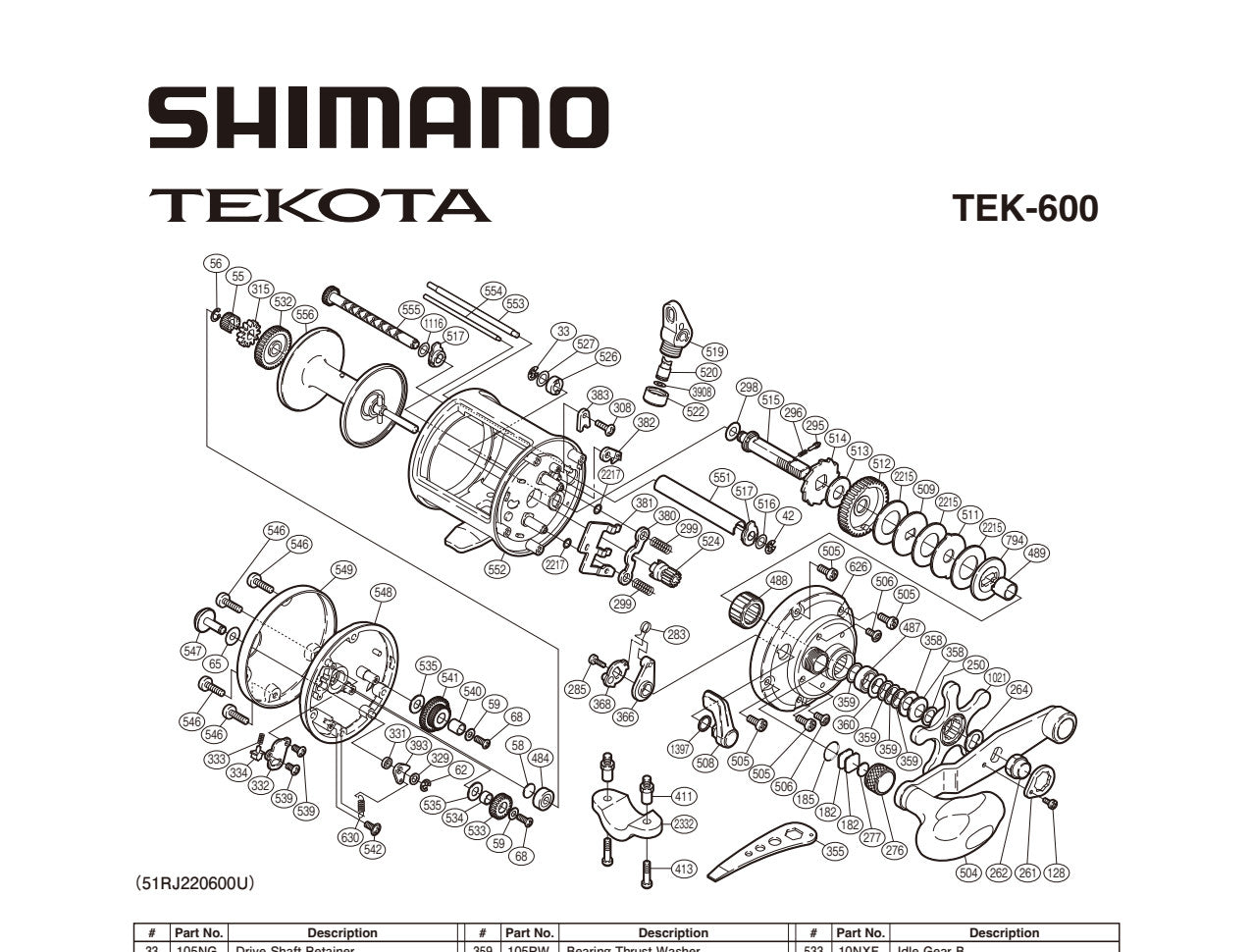 TEKOTA 600 – Shimano US Fish Shop