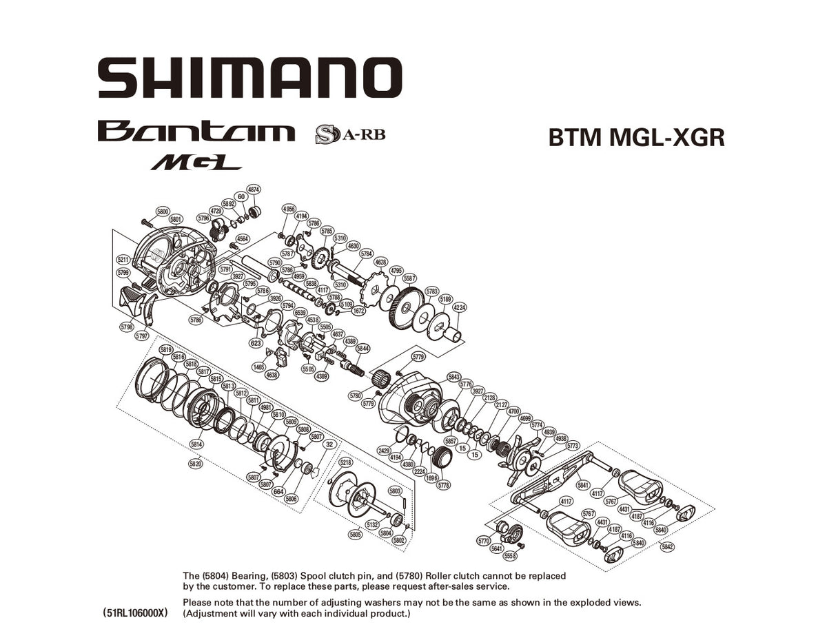 Shimano 2018 Bantam MGL 150XG Baitcast Reel, right handle, Spin