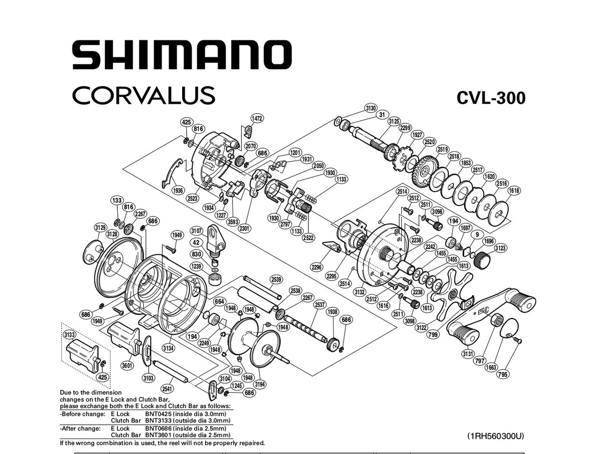 Reel Rotativo Shimano Corvalus CVL-300 (Derecha)