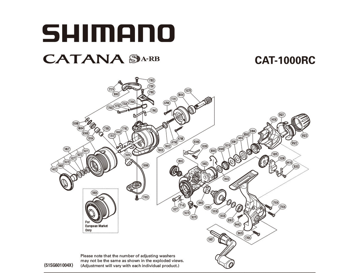 SHIMANO SPINNING REEL CATANA 1000 – Grimsby Tackle