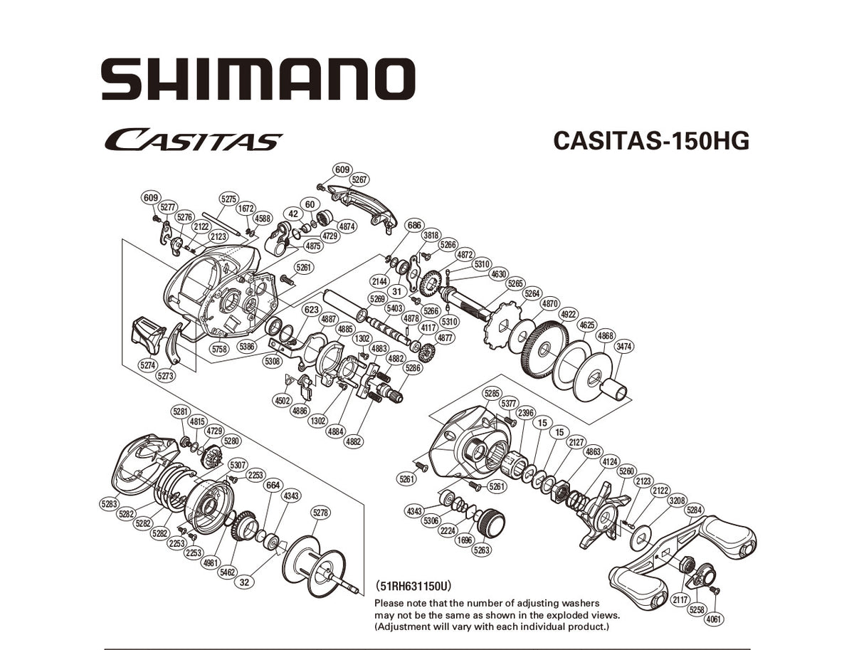 Shimano Casitas Cas150hg Low Profile Baitcasting Reel png images
