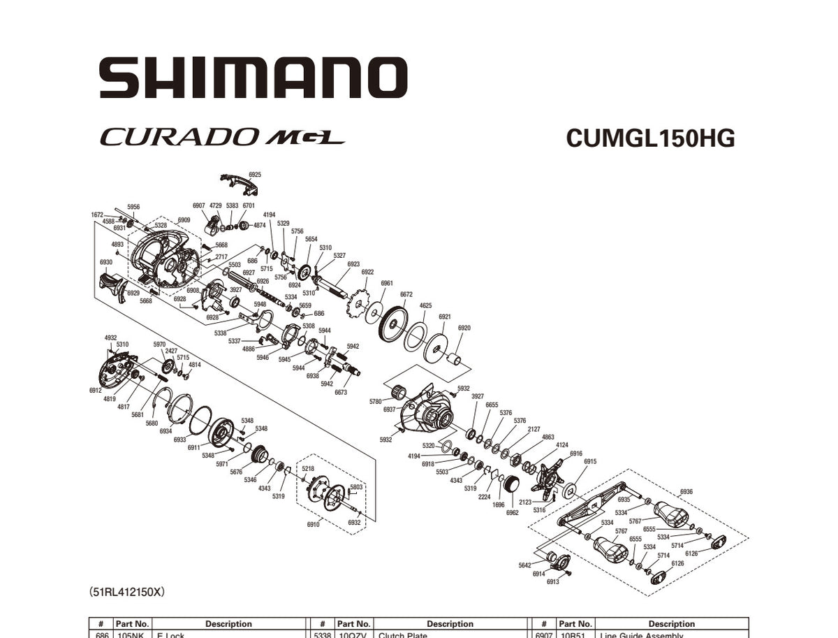 CURADO MGL 150HG – Shimano US Fish Shop