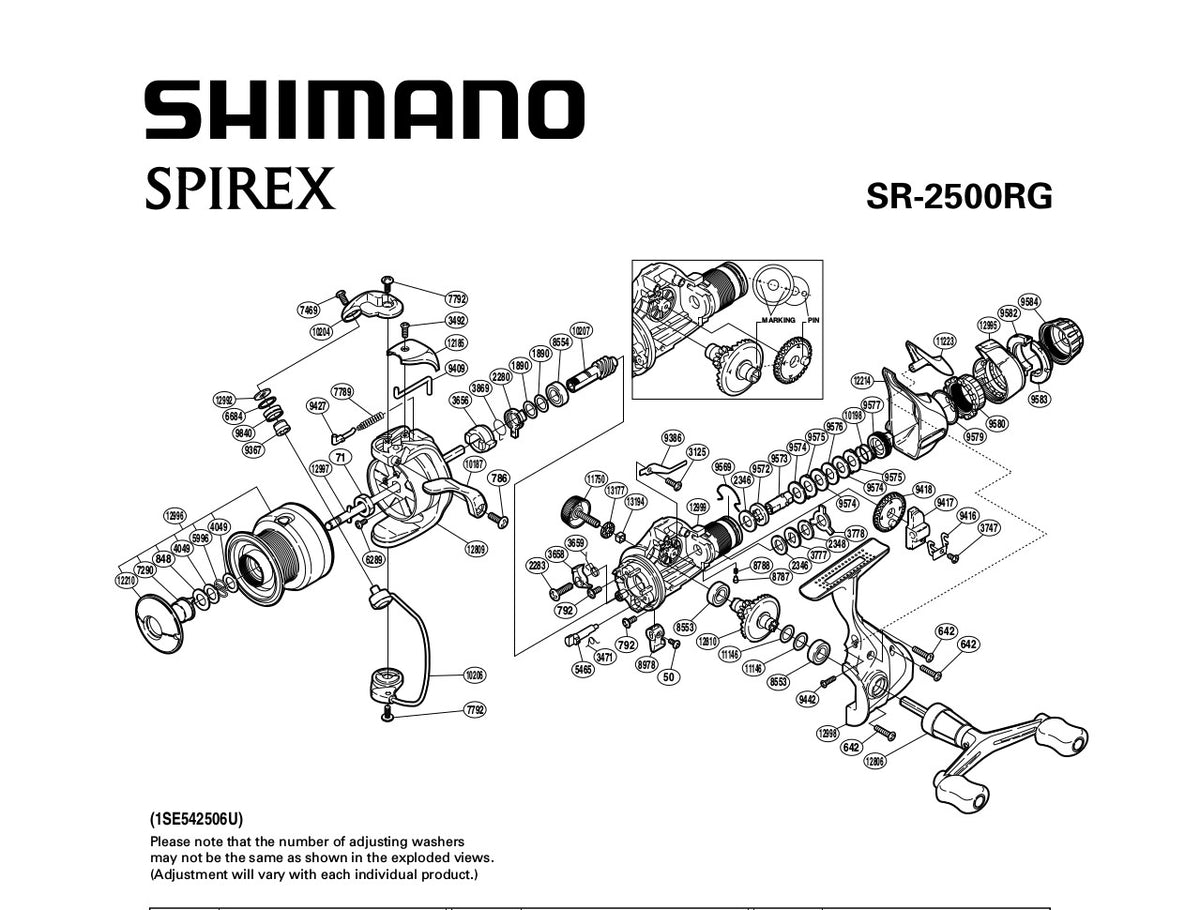 🐬 🐬 SHIMANO SPIREX SR-2500RG Spinning Reel 2500 🐬 🐬 - sporting