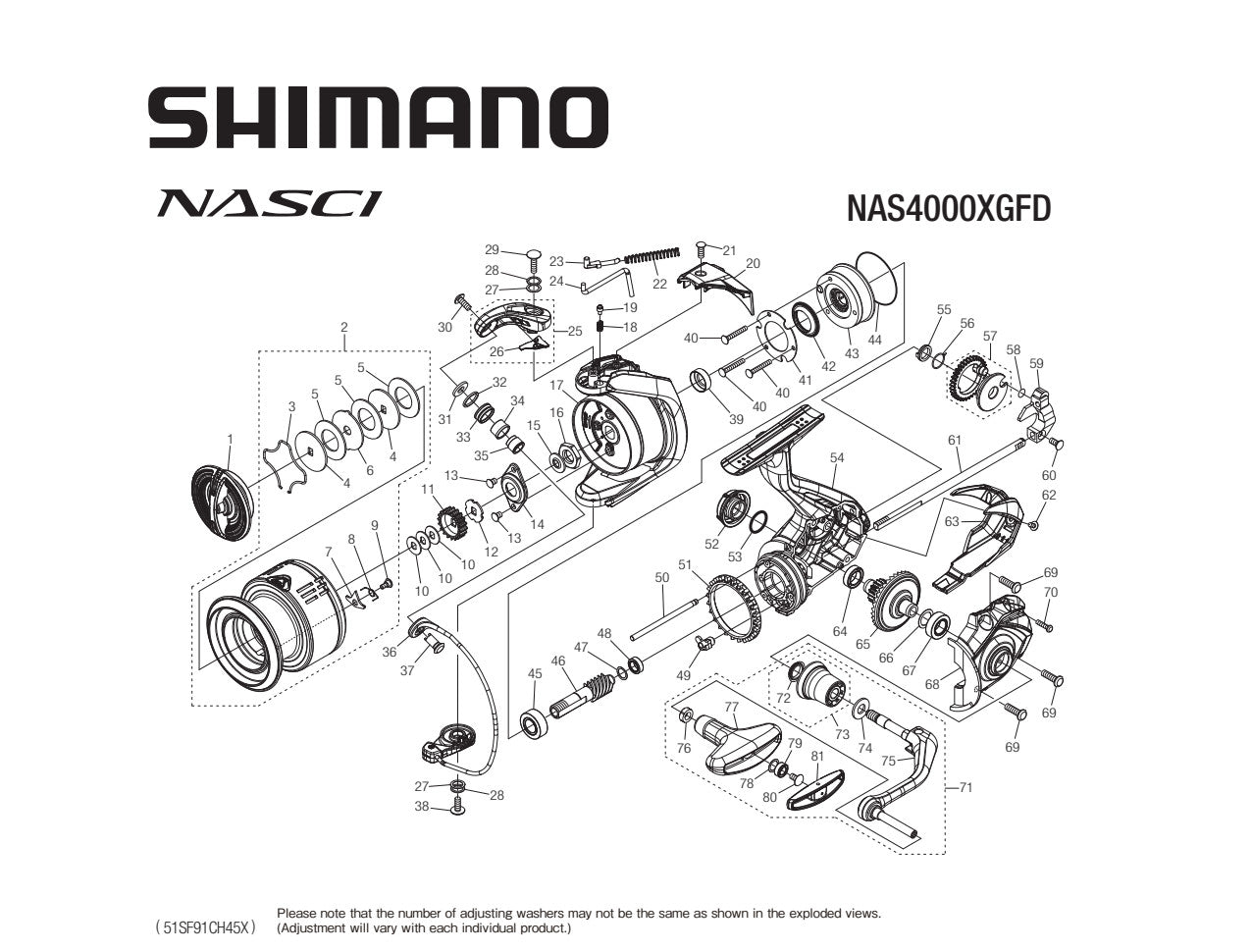 buy shimano reel parts Complete Line Roller Assembly, Titanium, 2-bearing (Shimano) i_fish Tackle This product fits Trinidad 16N Conventional Reels-Parts Shimano North