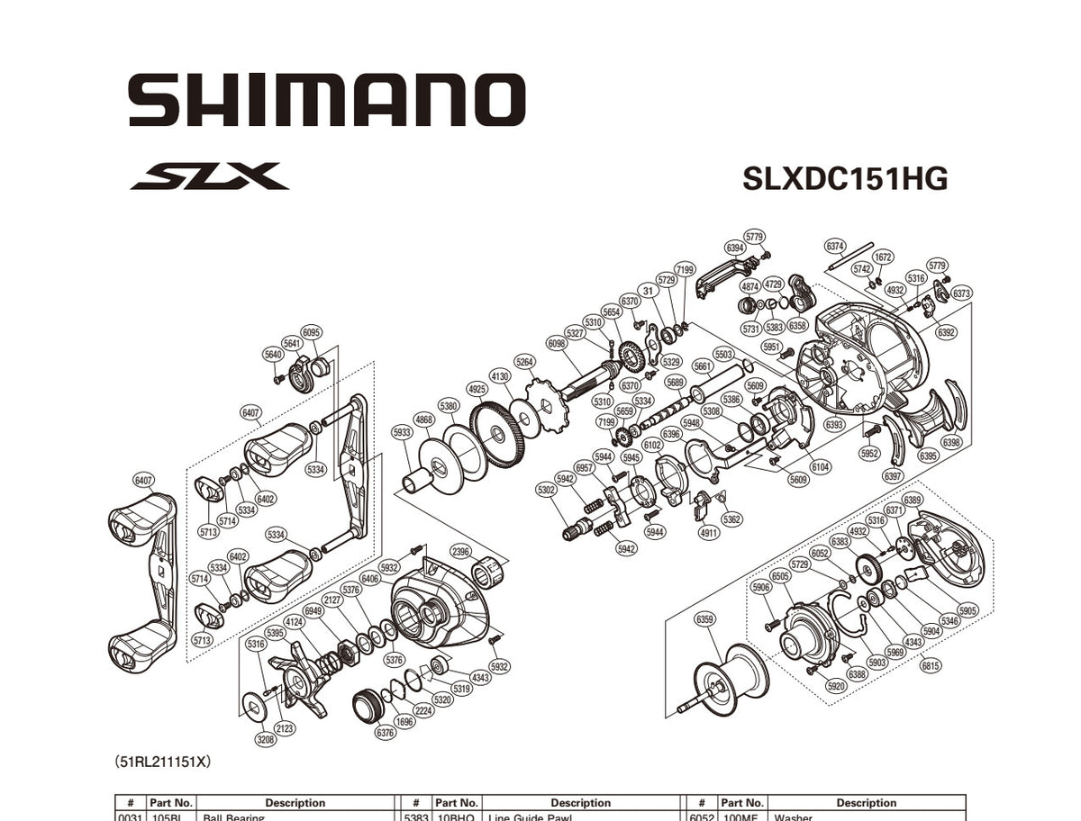 SLX DC 151HG – Shimano US Fish Shop