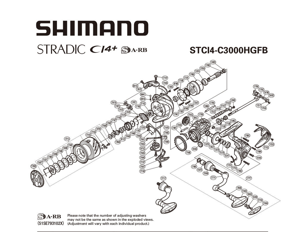 Shimano Stradic CI4+ C3000HG-B 6.0:1 Spinning Reel from Japan Used