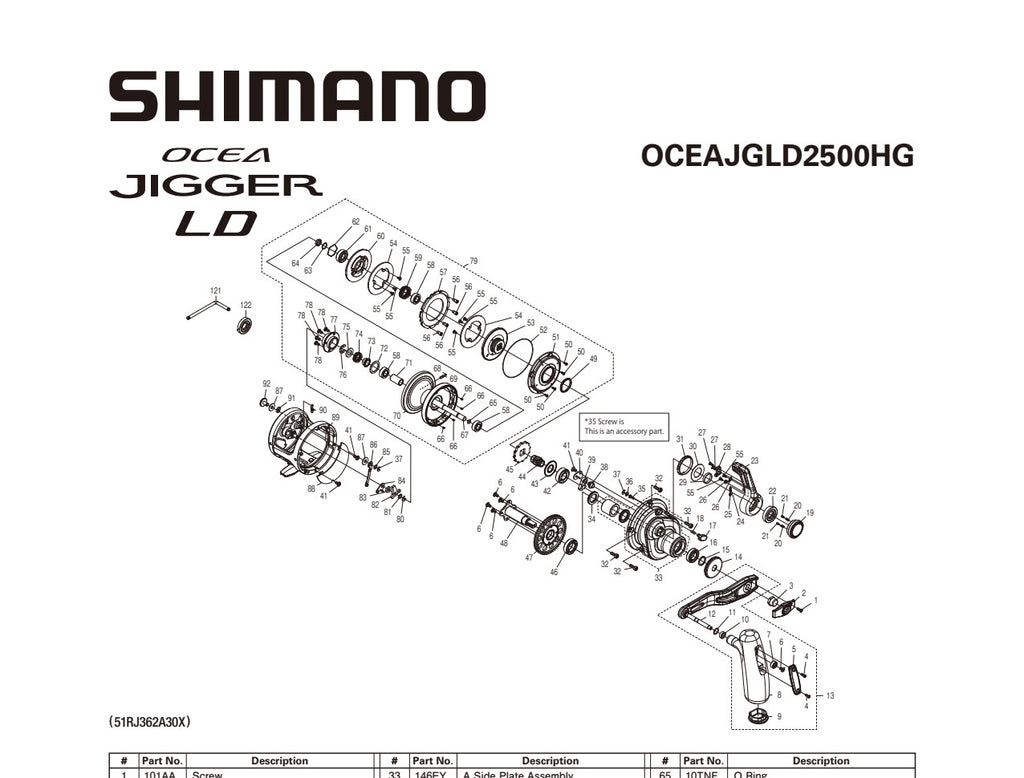 OCEA JIGGER LD 2500 HG