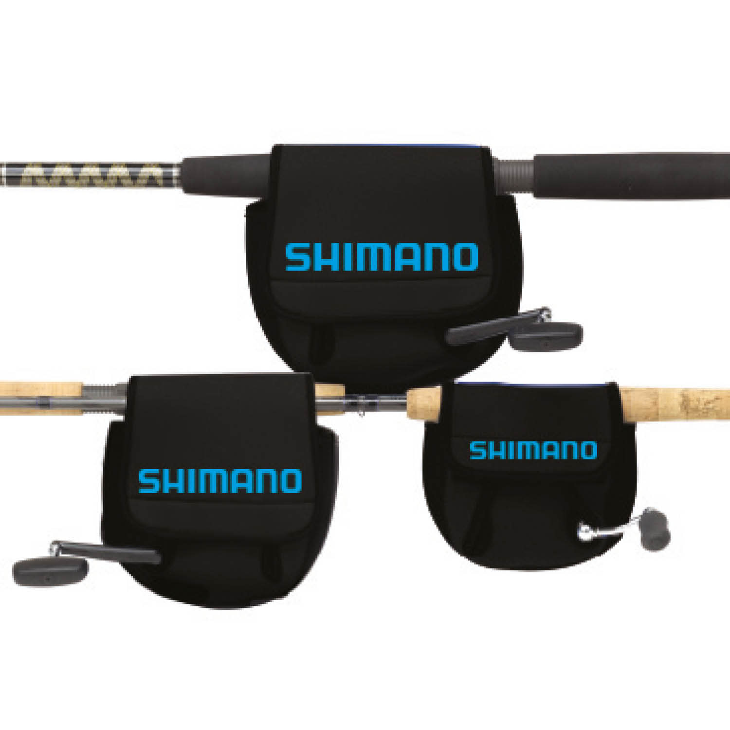 Shimano S-ANRC830A Round Casting Black Neoprene Small 830 Reel Cover