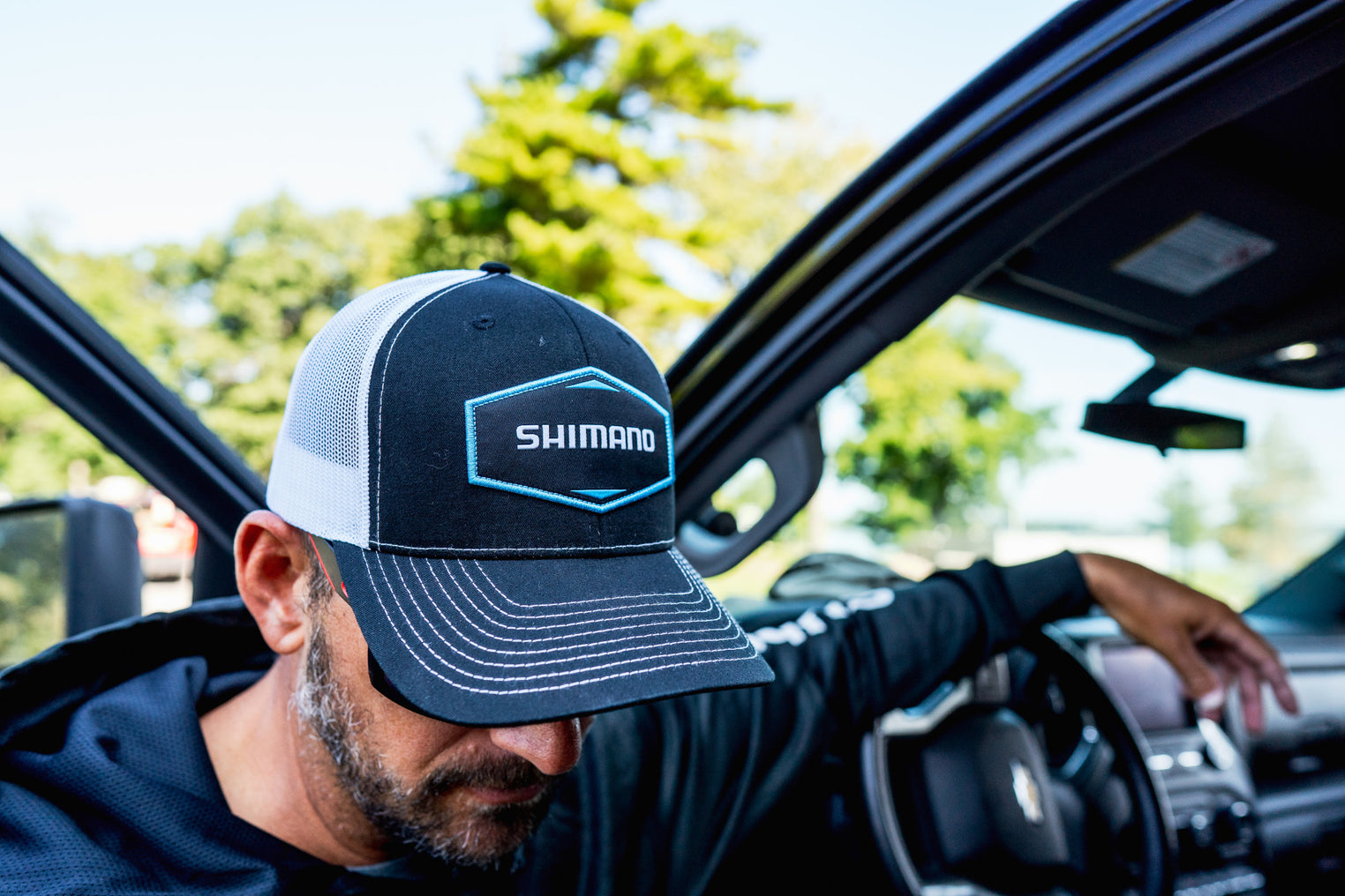 Shimano Fishing Smokey Trucker Cap - Navy, One Size Fits Most