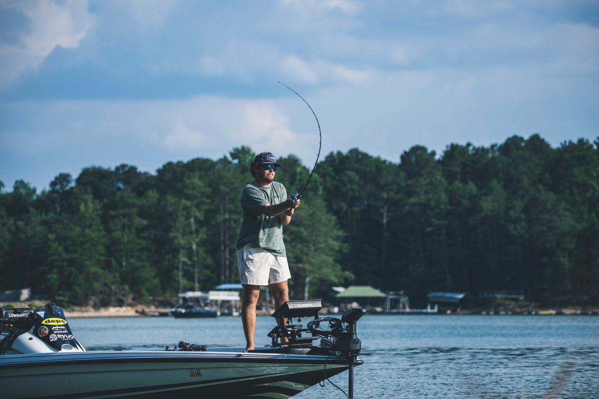 [lifestyle] image of product IMX-PRO BASS BLADED JIG CASTING