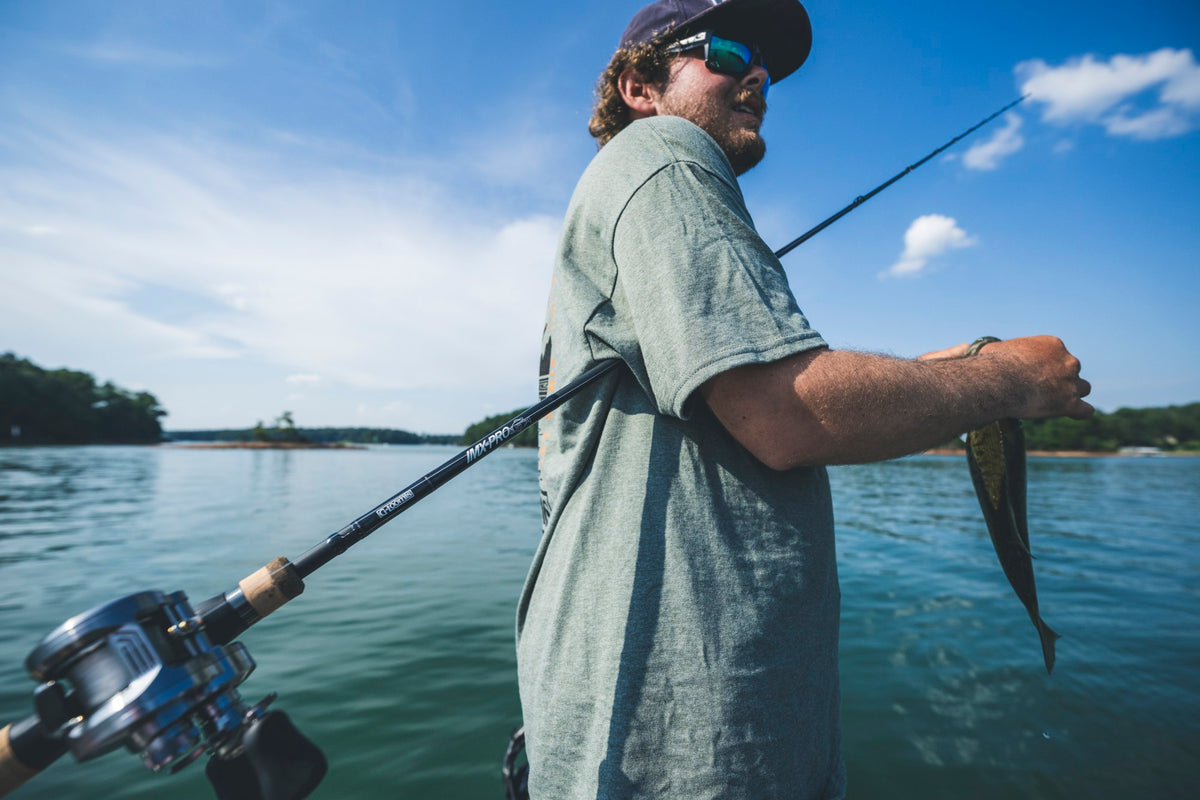 [lifestyle] image of product IMX-PRO BASS BLADED JIG CASTING
