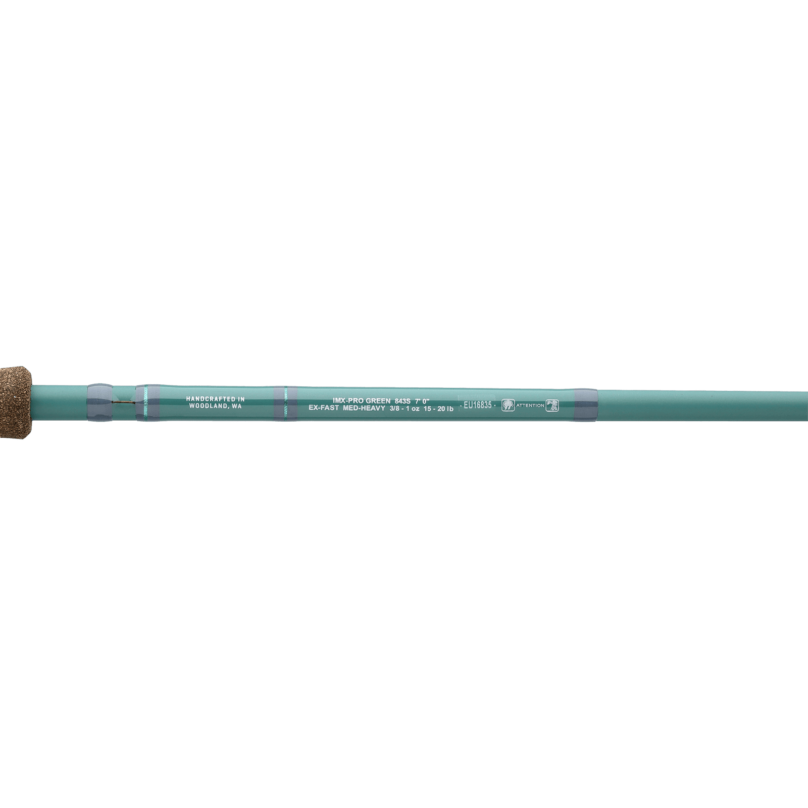 g loomis 3 piece spinning rod with reel G Loomis 13206-01 IMX-PRO Green 843S Spinning Rod