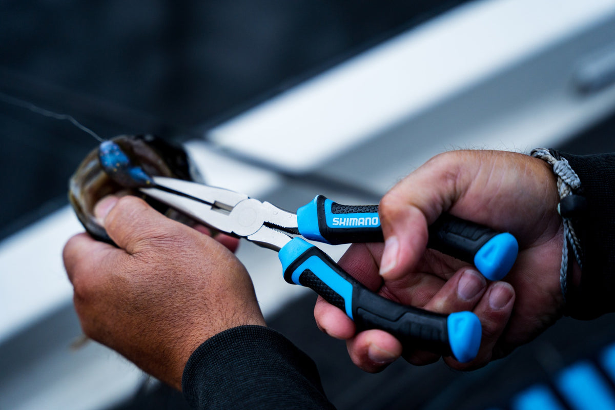 [lifestyle] image of product BRUTAS SILVER NICKEL LONG NOSE PLIERS