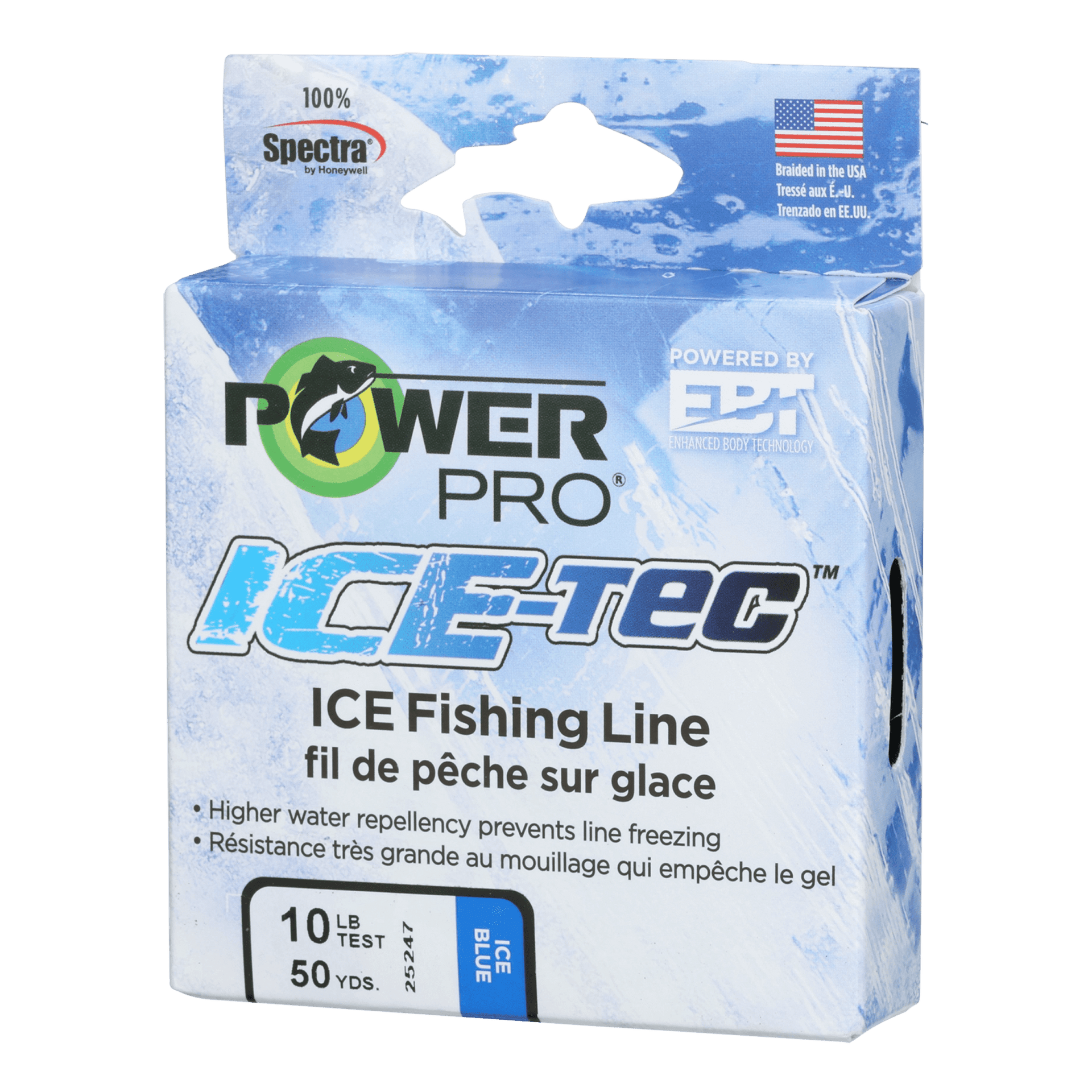 Power Pro 23300050050A 50-Yard Ice-Tec Line, 5-Pound, Blue