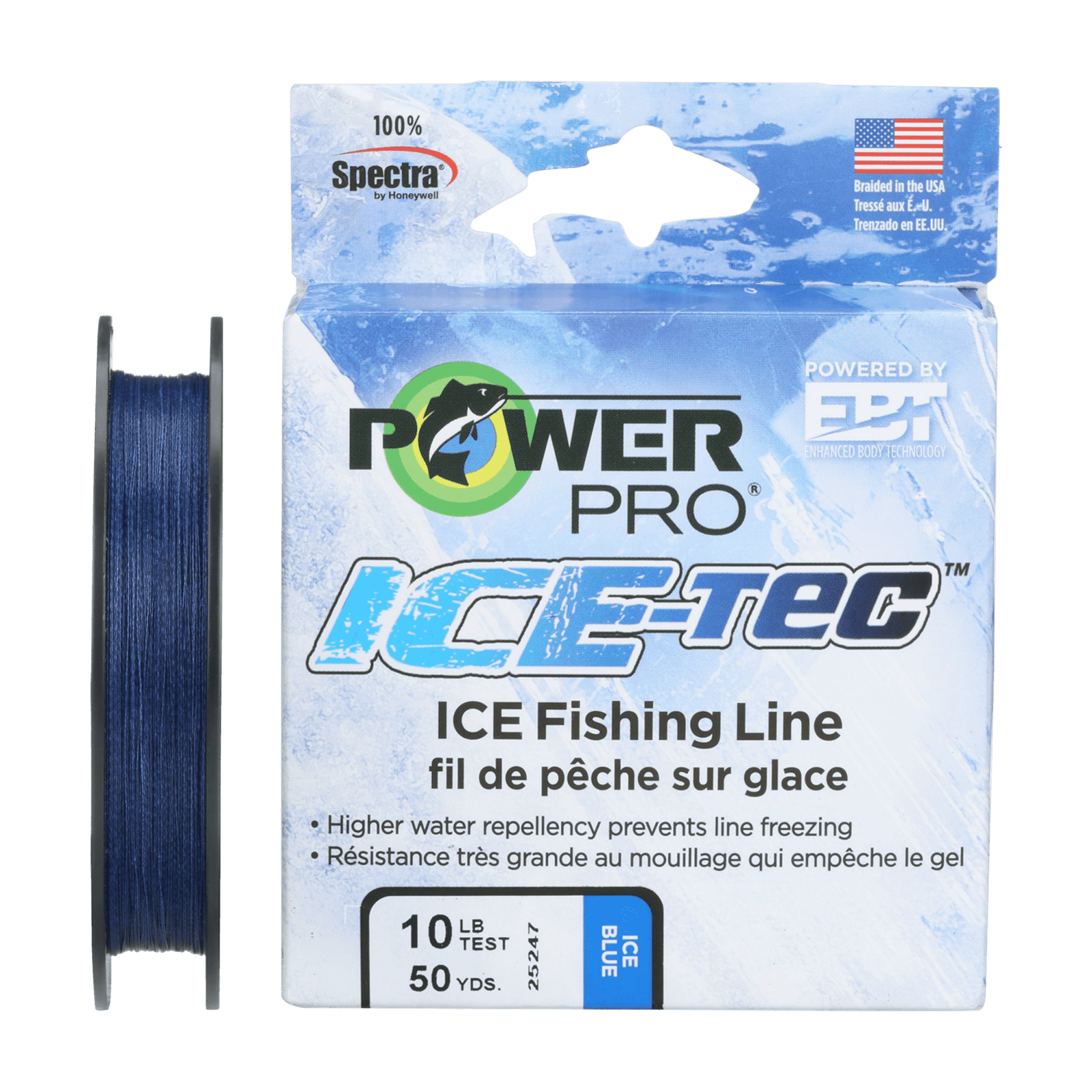 Power Pro 23300050050A 50-Yard Ice-Tec Line, 5-Pound, Blue