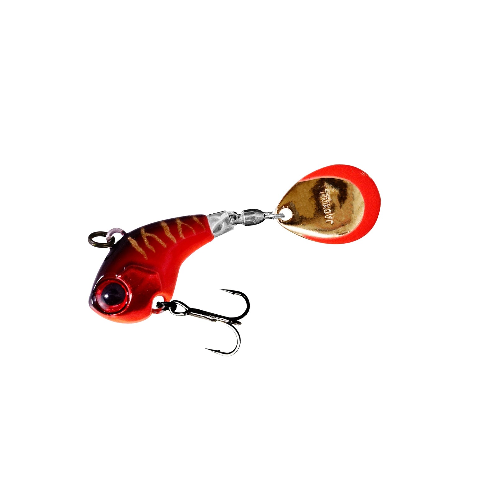 Jackall Deracoup Tail Spinner 1/2 oz / HL Red Tiger