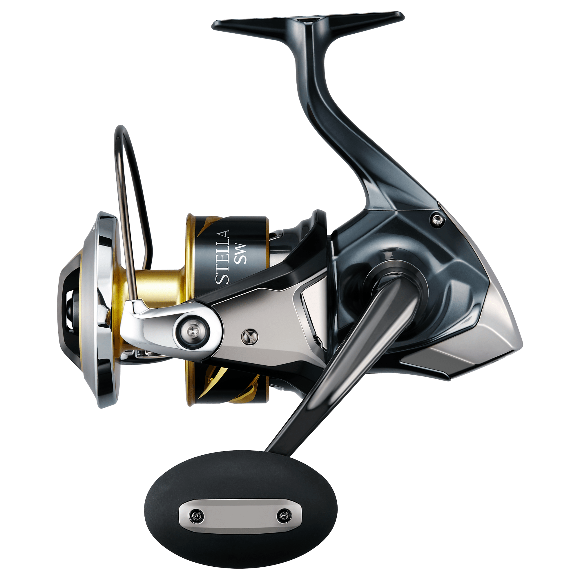 Shimano spinning reel close-up showing precision engineering
